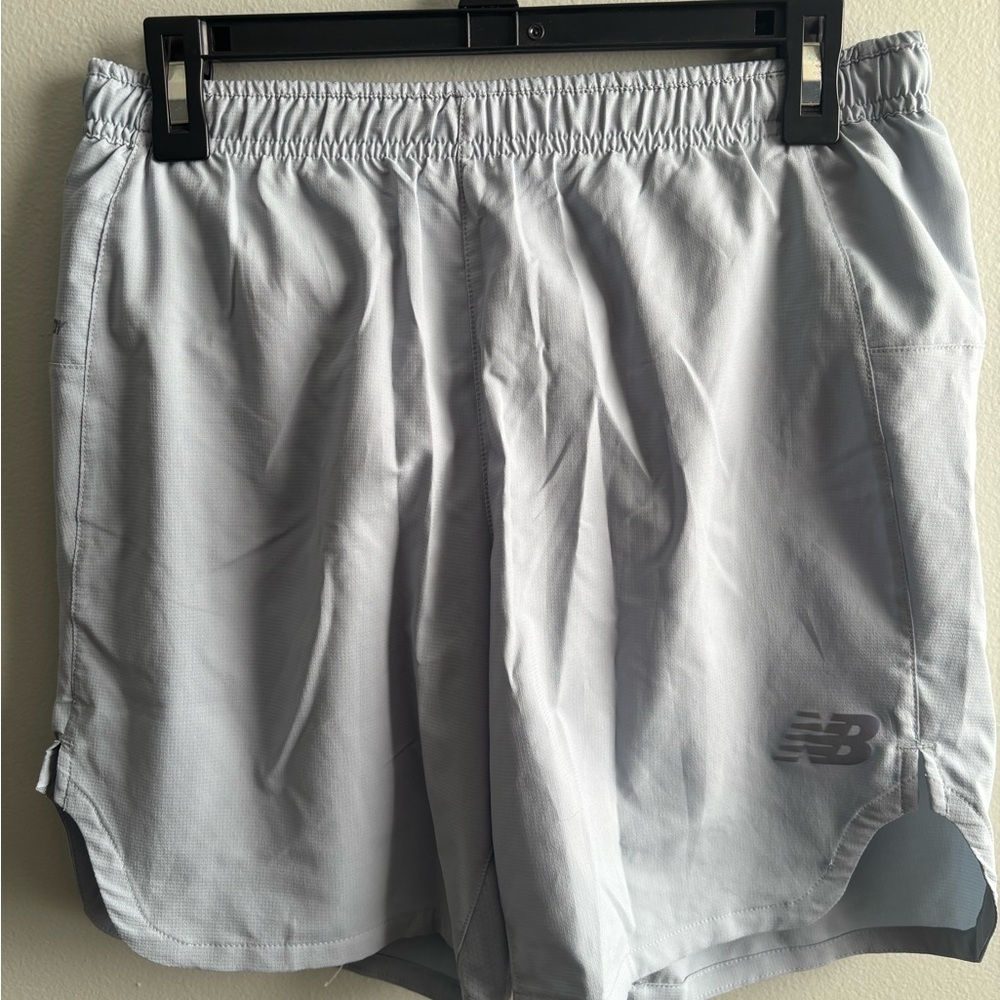 New Balance Men's Light Gray Athletic Shorts